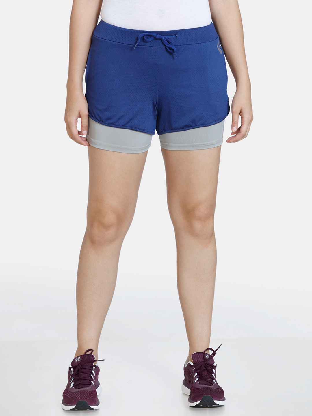 

Zelocity by Zivame Girls Blue Training or Gym Sports Shorts