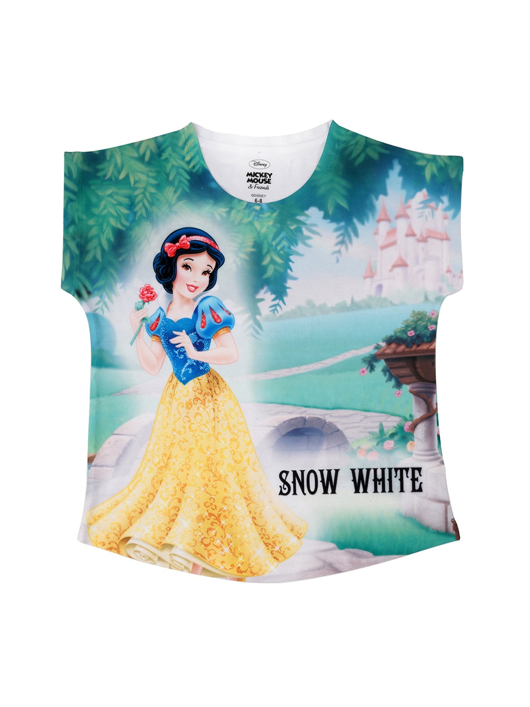 

Disney by Wear Your Mind Girls Multicoloured Disney Princess Printed Top, Multi