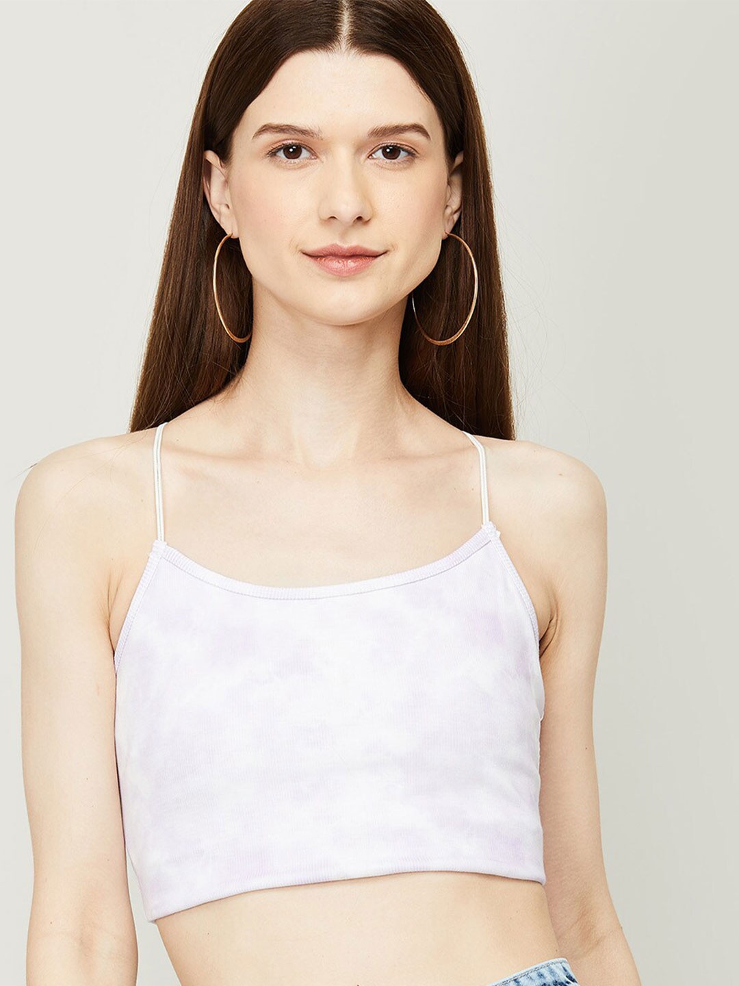 

Ginger by Lifestyle Women Dyed Crop Top, Violet