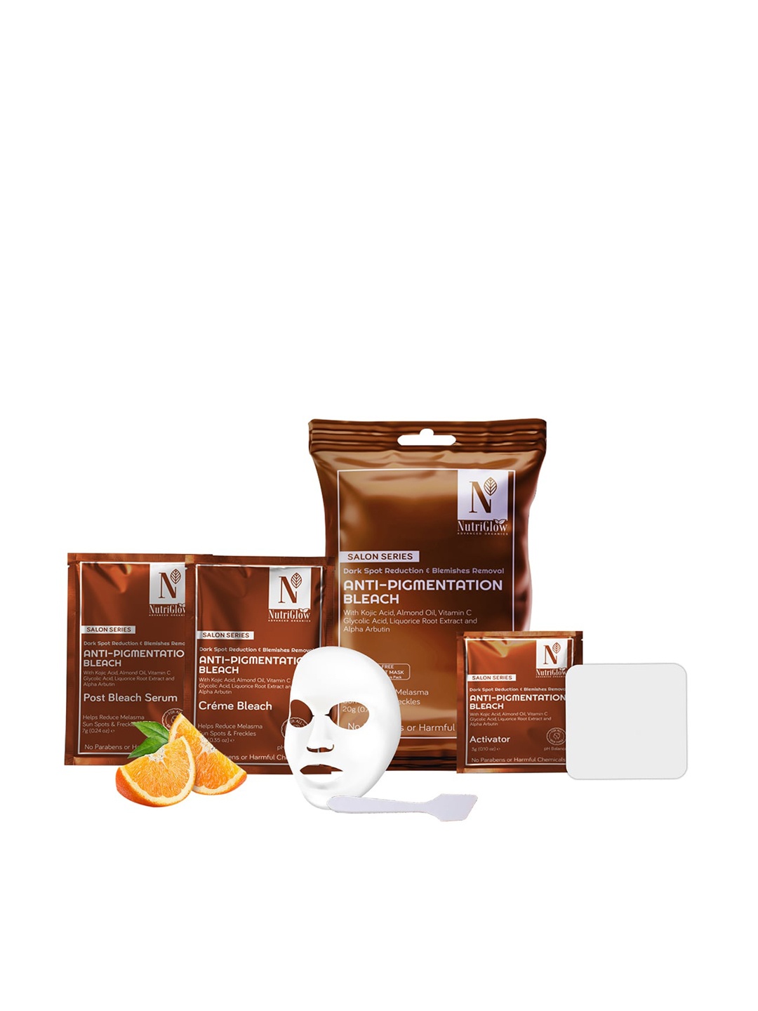 

Nutriglow Advanced Organics Anti-Pigmentation Bleach for Lightening & Brightening - 30g, Brown