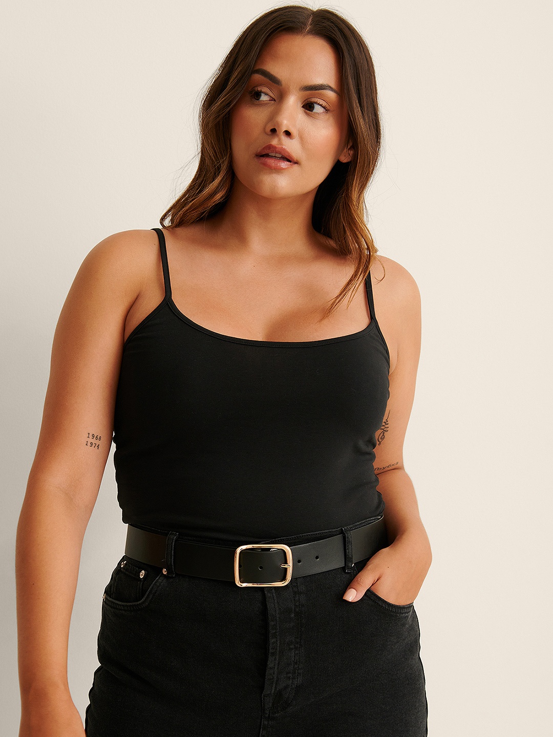 

NA-KD Women Black Solid Knitted Top