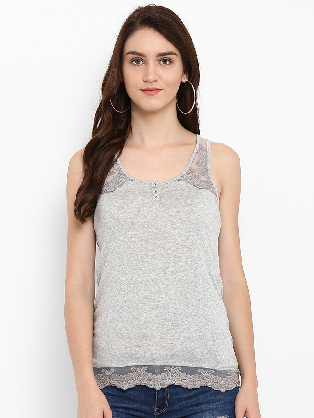 

Athah Women Grey Self Design Top