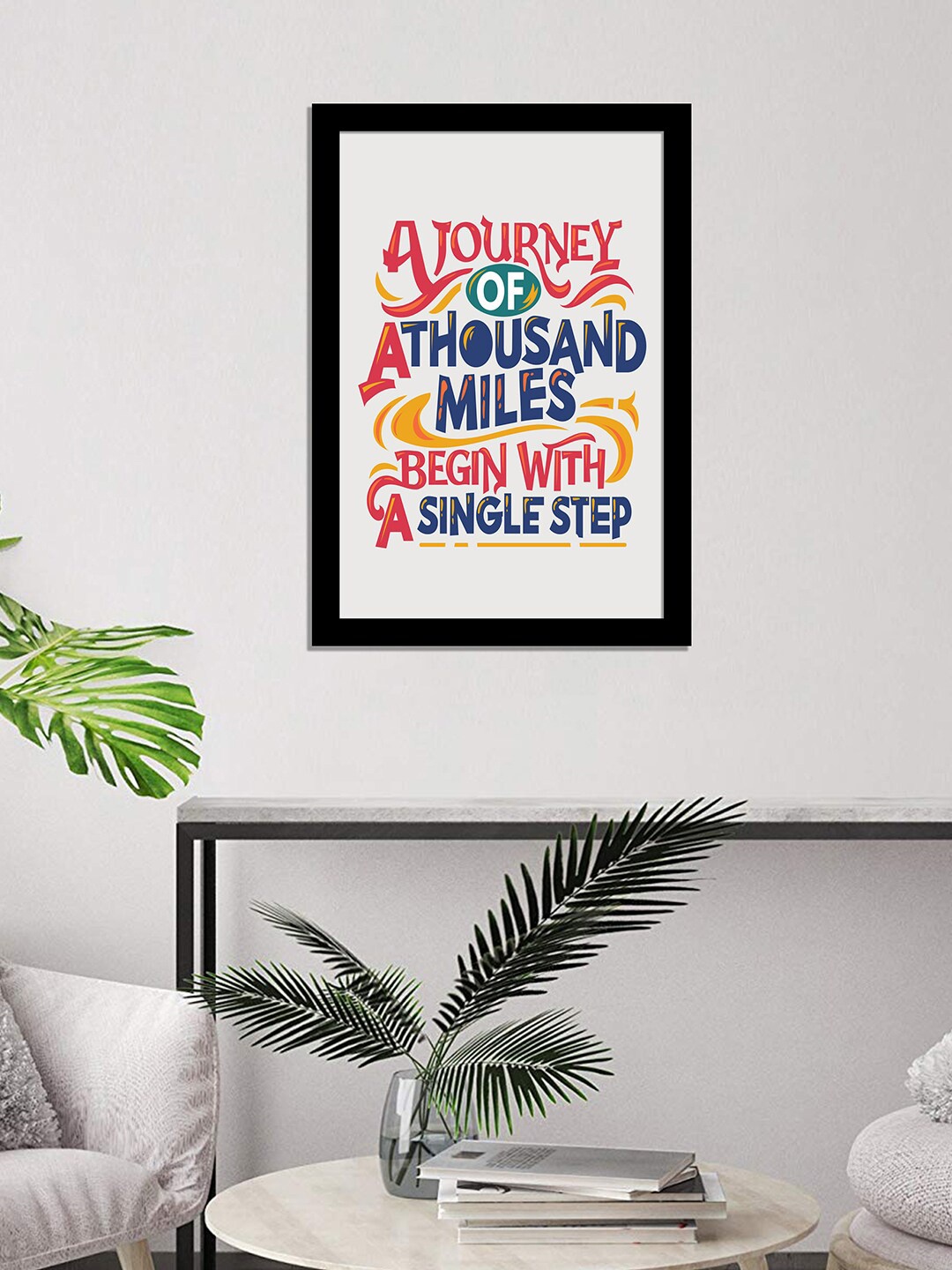 

WENS Black & Red Inspirational Quotes Printed Framed Wall Art