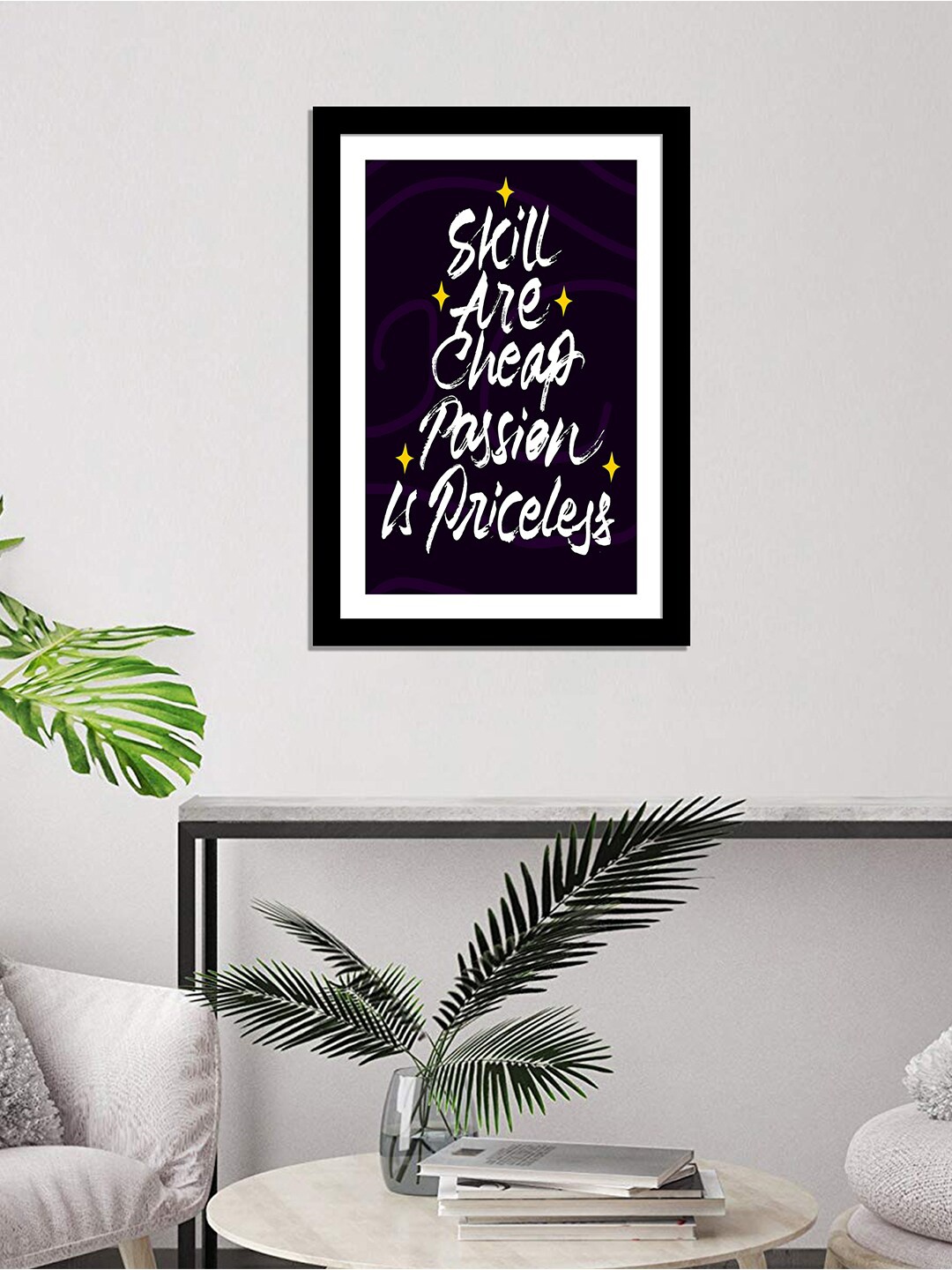 

WENS Black & White Inspirational Quotes Printed Framed Wall Art
