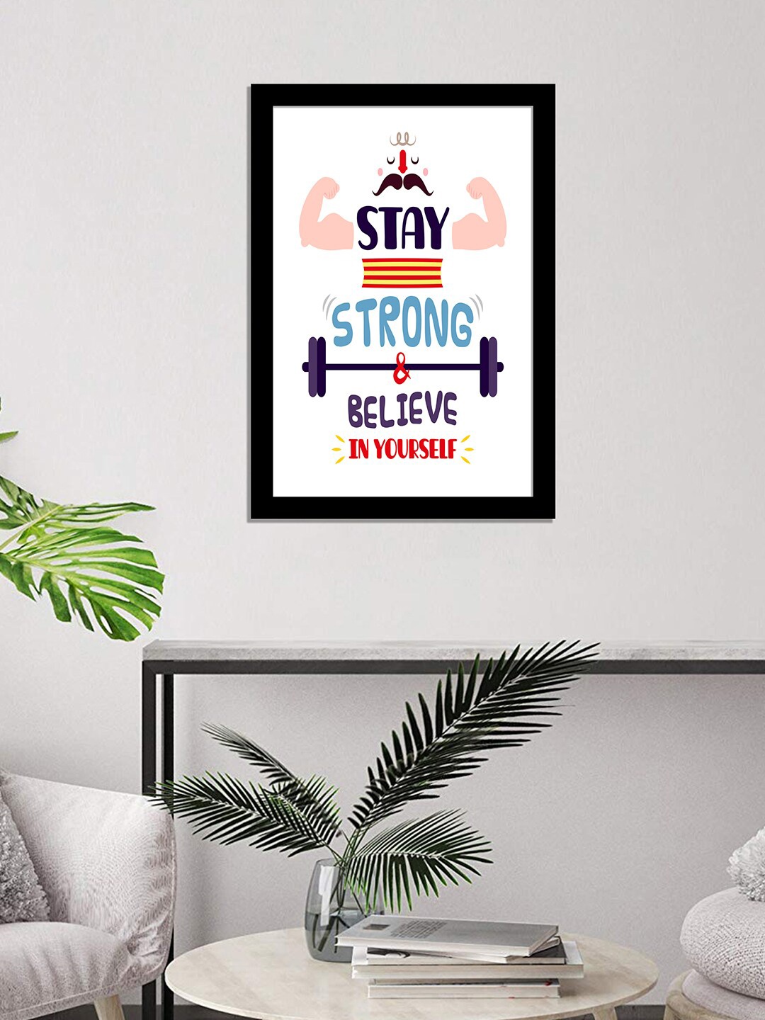 

WENS Black & White Laminated Inspirational Quotes Printed Framed Wall Art
