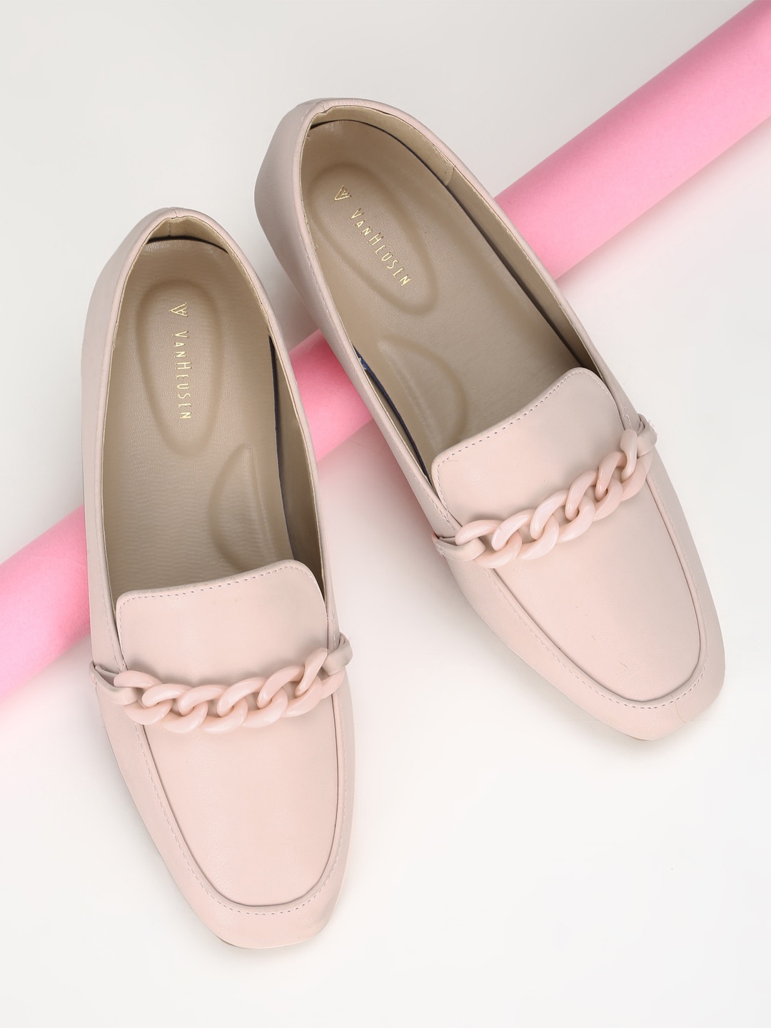 

Van Heusen Woman Women Pink PU Loafers