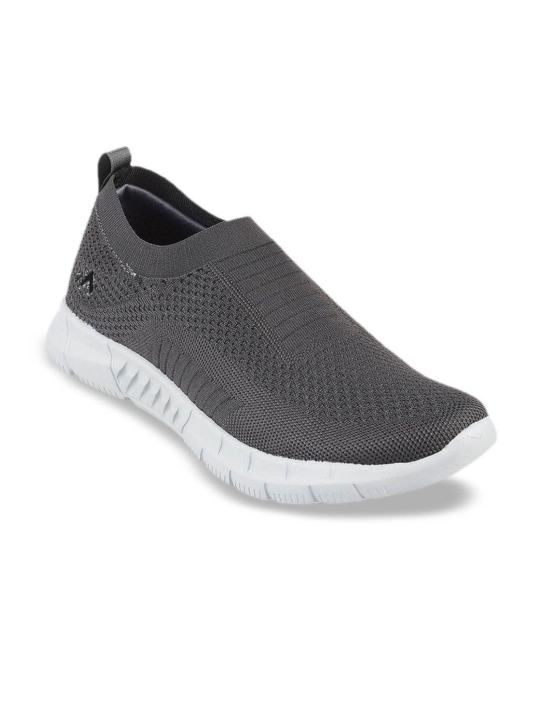 

Metro Men Grey Woven Design Slip-On Sneakers