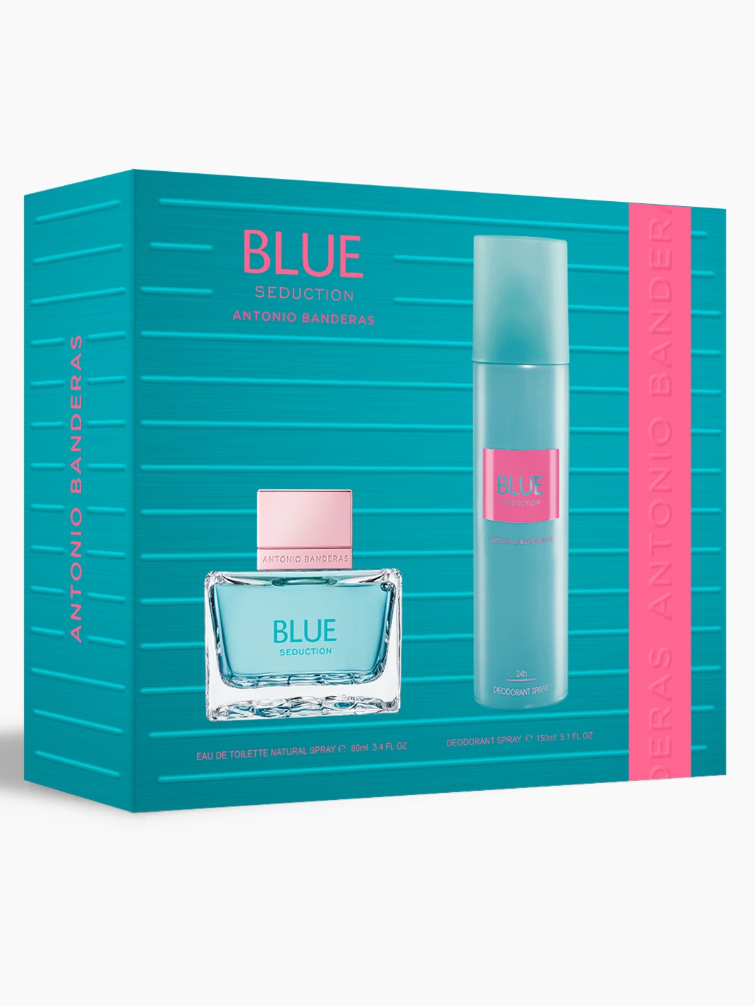

Aantonio Banderas Women Set of Blue Seduction Eau de Toilette 80 ml & Deodorant 150 ml