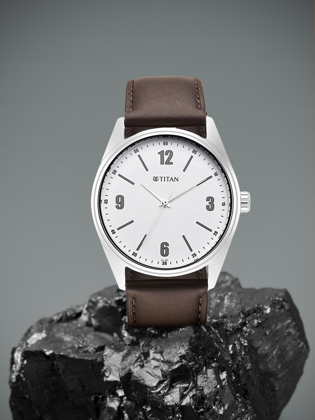 

Titan Men White Dial & Brown Leather Straps Analogue Watch NP1864SL04