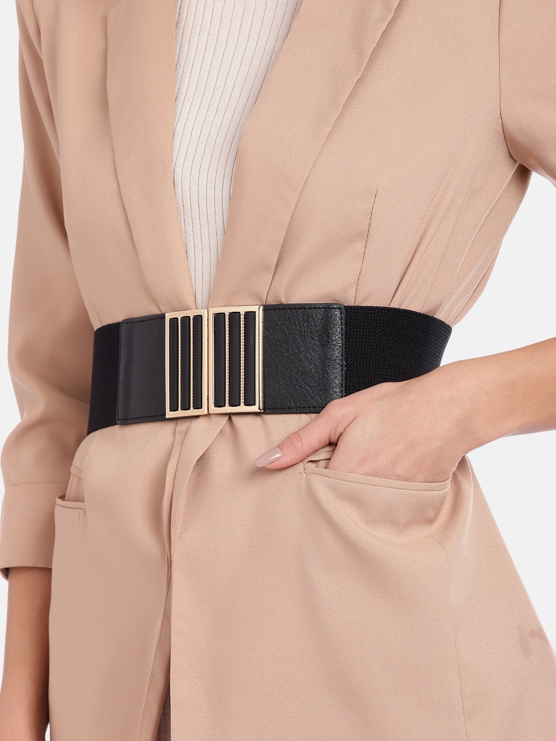 

Berrylush Women Black Belt