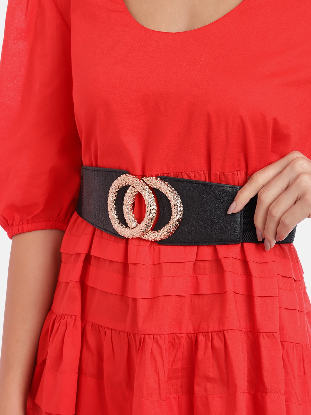 

Berrylush Women Black Belt