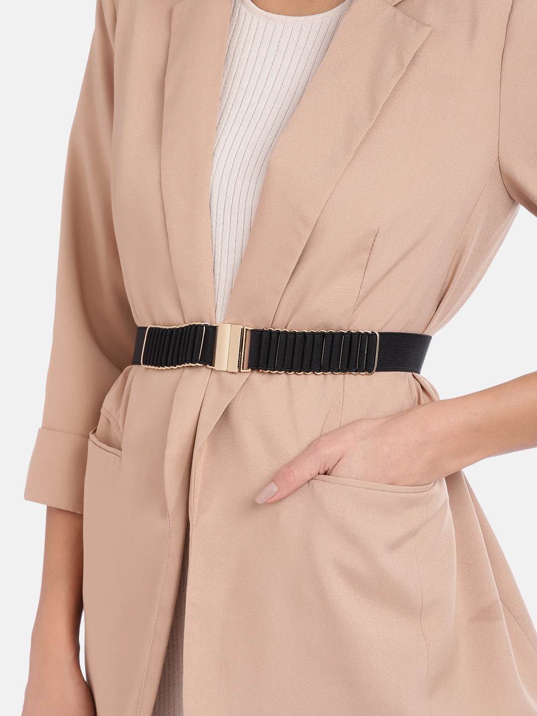 

Berrylush Women Black Belt