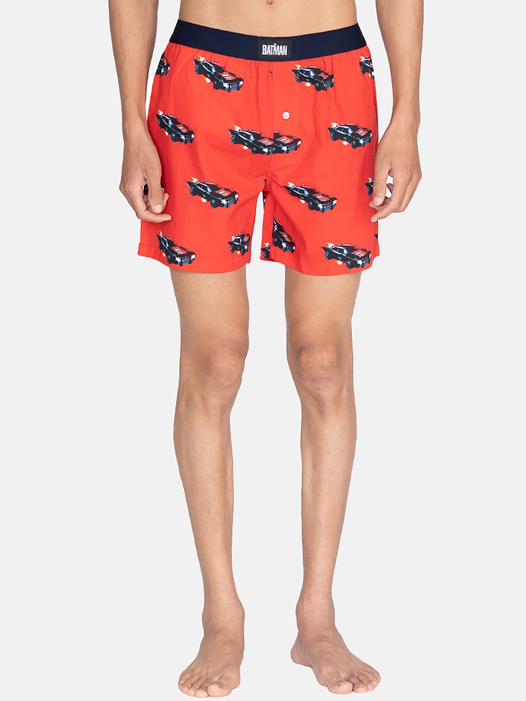 

SMUGGLERZ INC. Men Red Printed Cotton Boxers