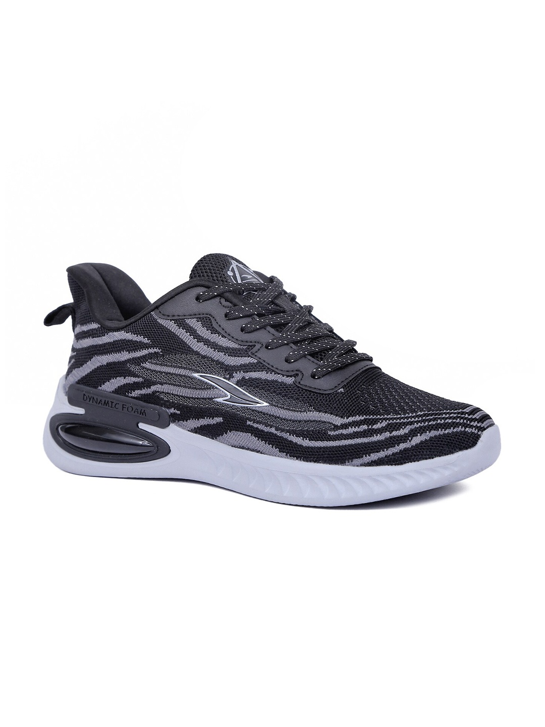 

ASIAN Men Black Mesh Running Non-Marking Shoes