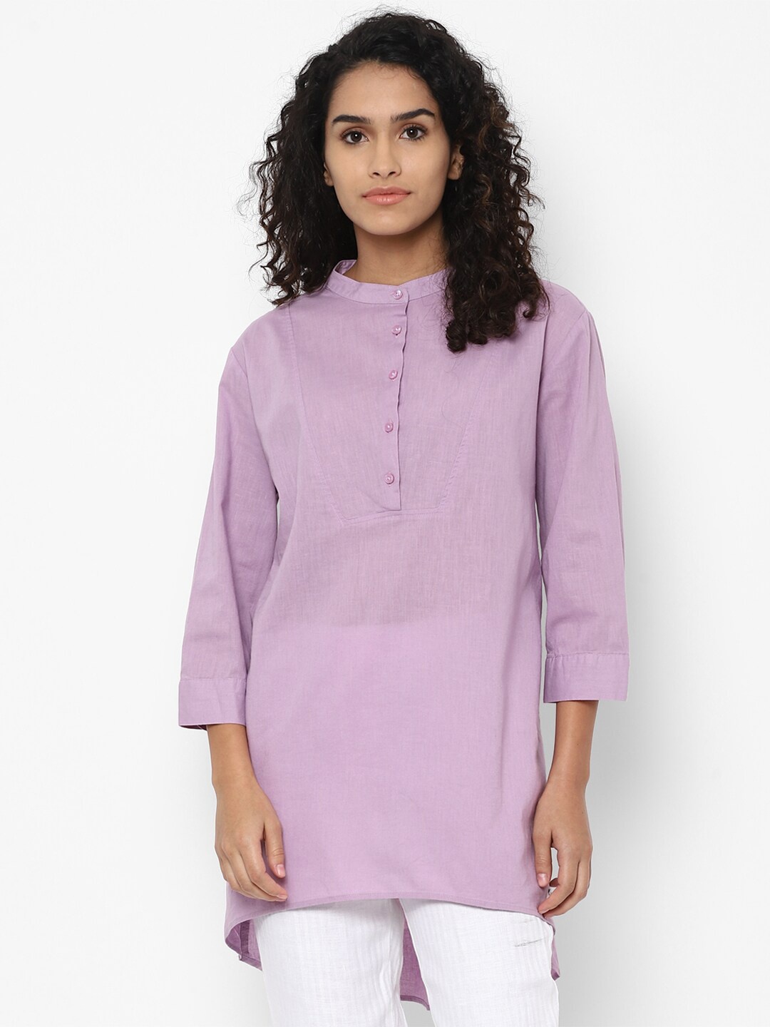 

Allen Solly Woman Purple High Neck Tunic