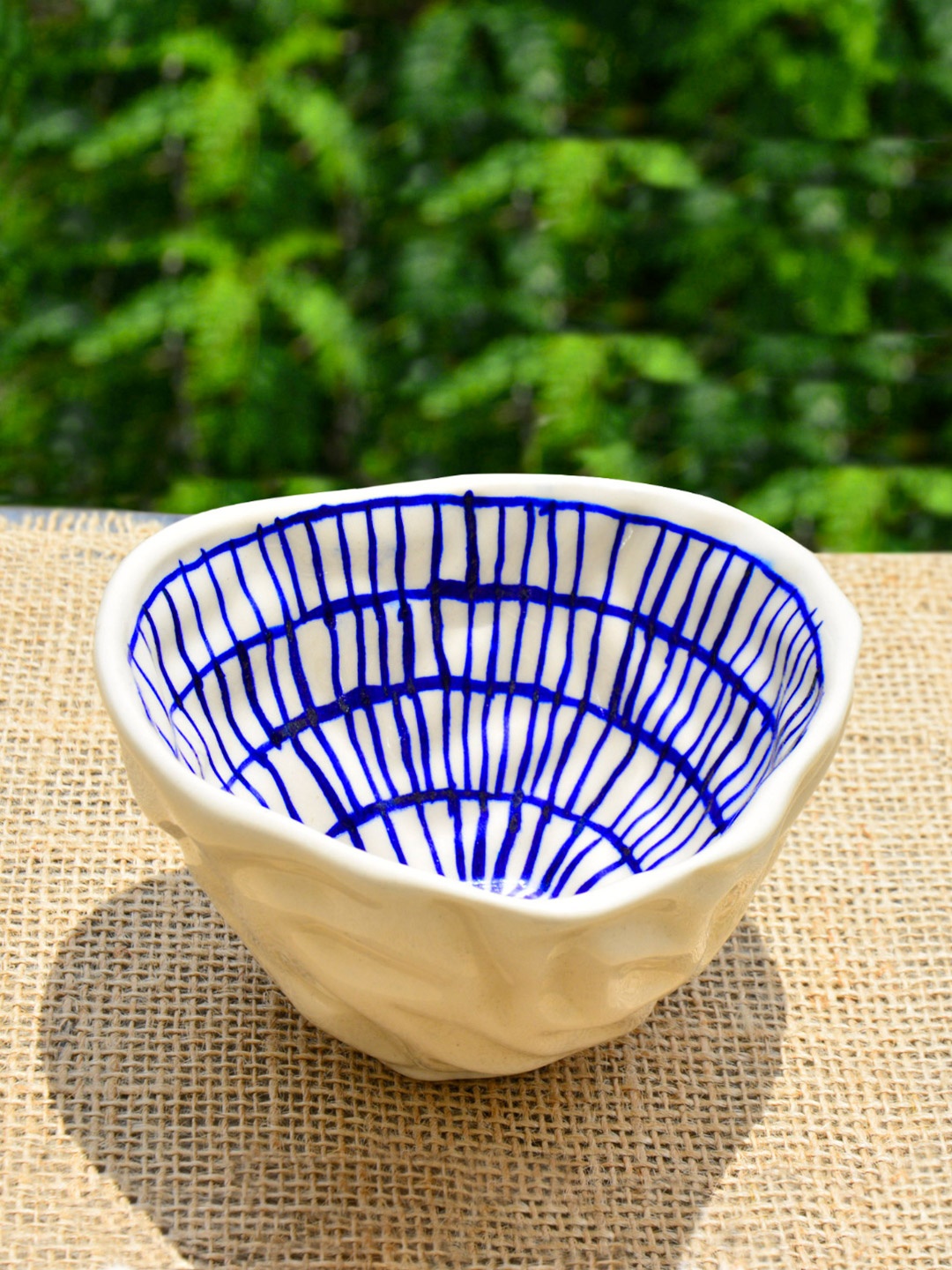 

StyleMyWay Blue Handcrafted Ceramic Serving Bowl