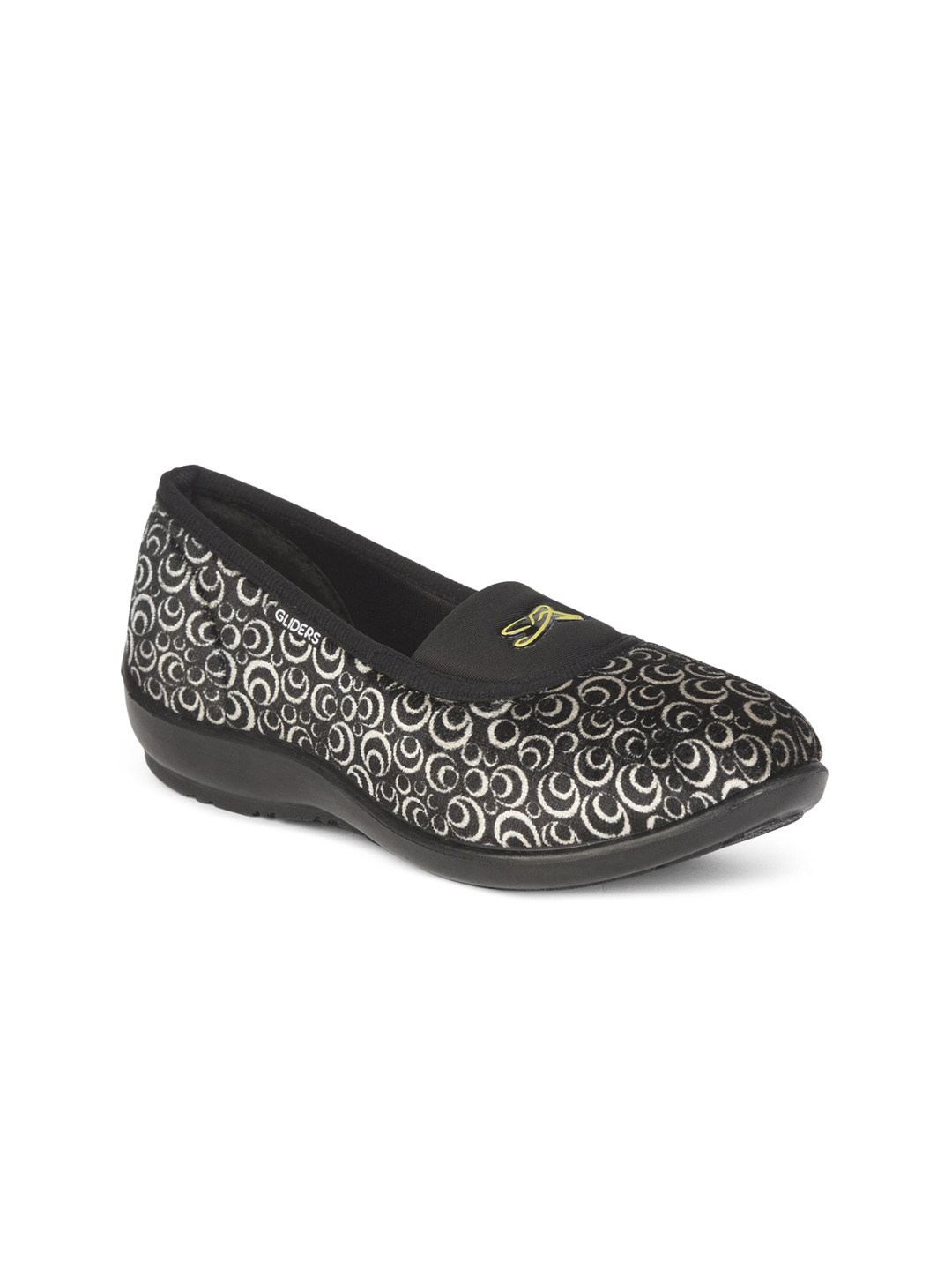 

Liberty Women White & Black Woven Design Slip-On Sneakers