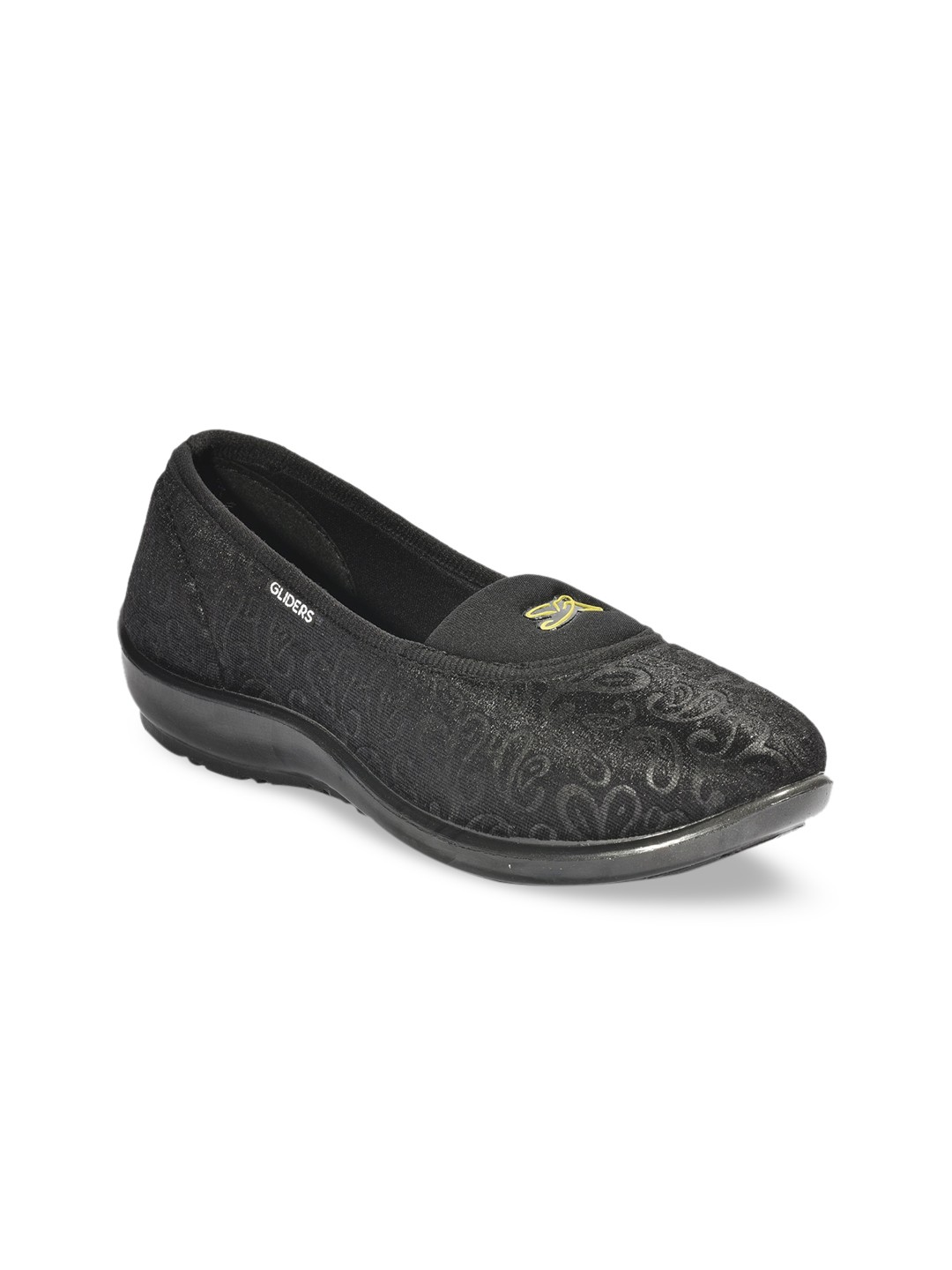 

Liberty Women Black Printed Slip-On Sneakers