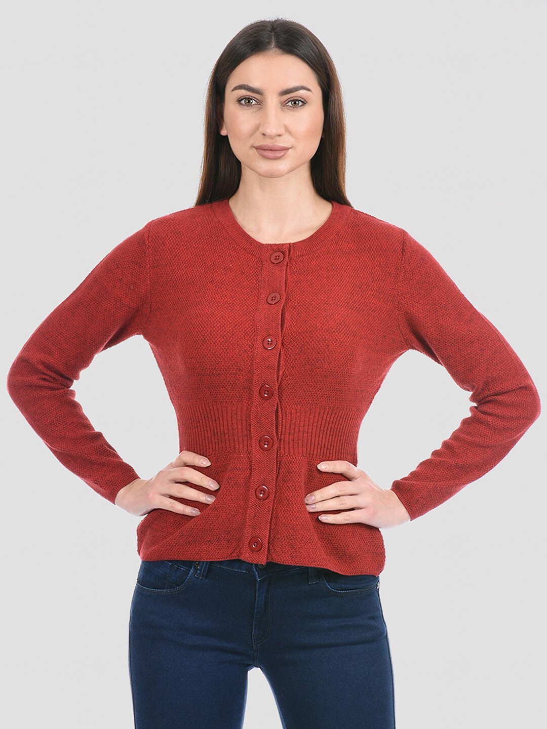 

PORTOBELLO Women Maroon Cardigan