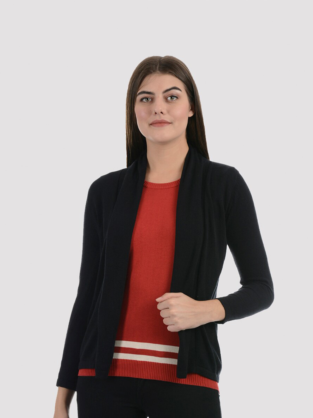 

PORTOBELLO Women Black Shrug