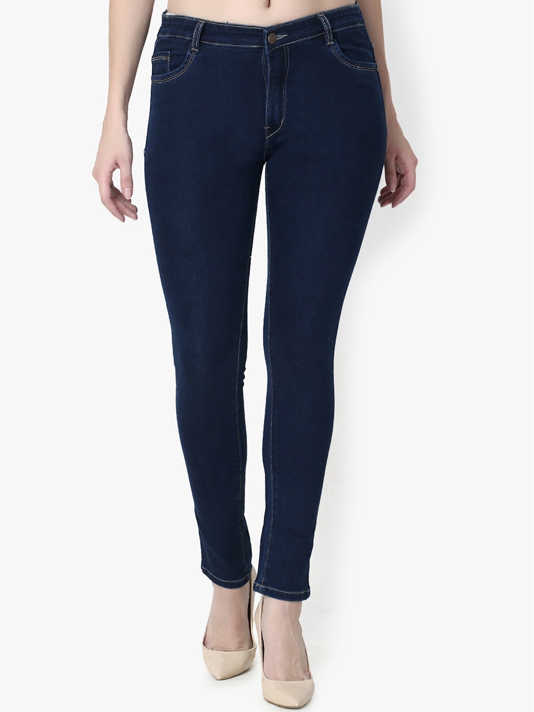 

VIOSFAIRA Women Blue Skin Tight Super Skinny Fit Stretchable Jeans