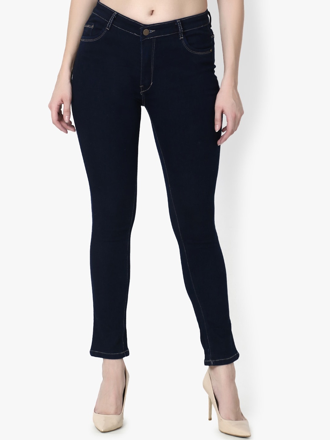 

VIOSFAIRA Women Blue Skin Tight Super Skinny Fit Stretchable Jeans