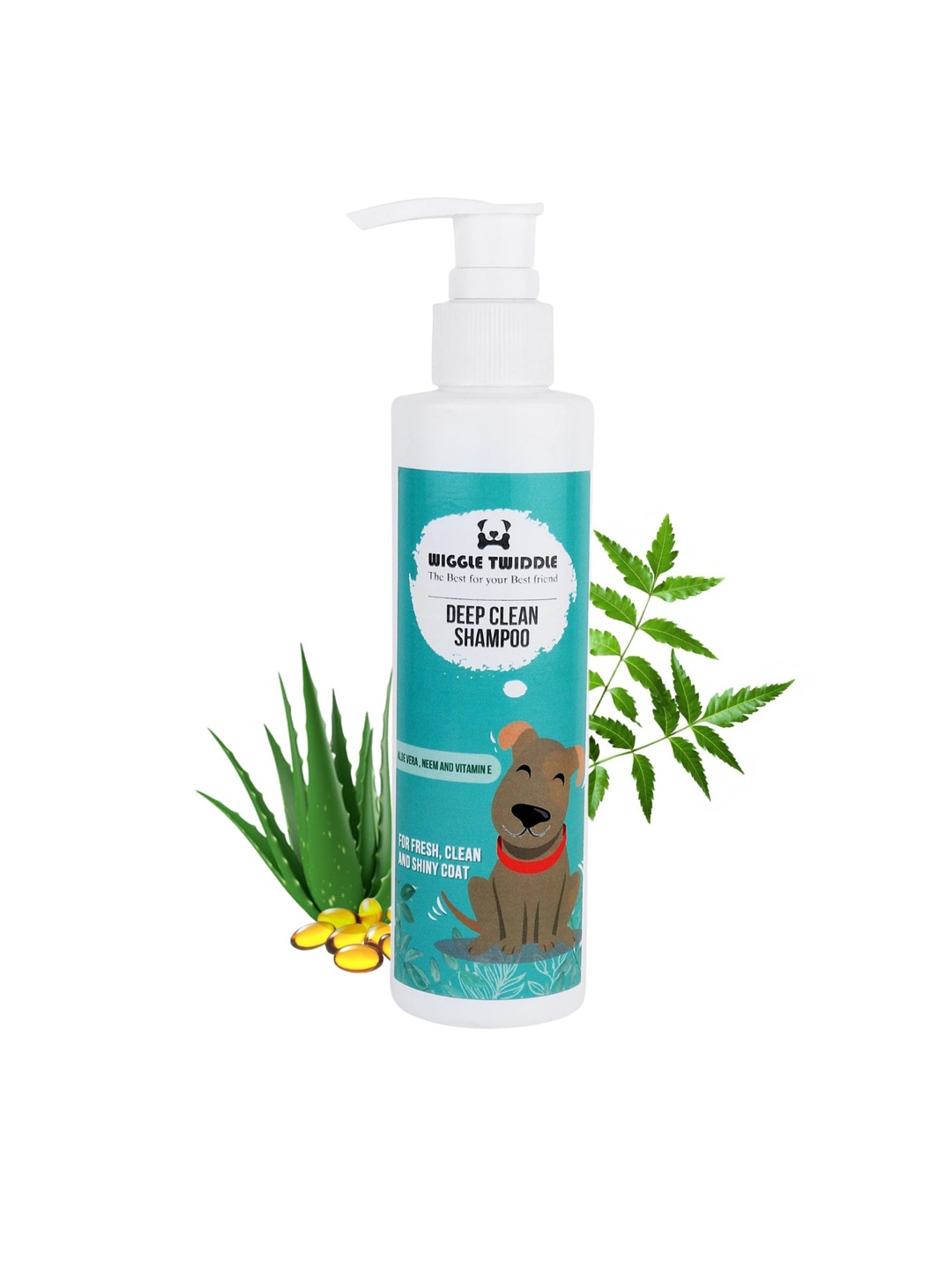 

WIGGLE TWIDDLE Anti-Microbial Deep Clean Shampoo for Dogs 200 ml, Green