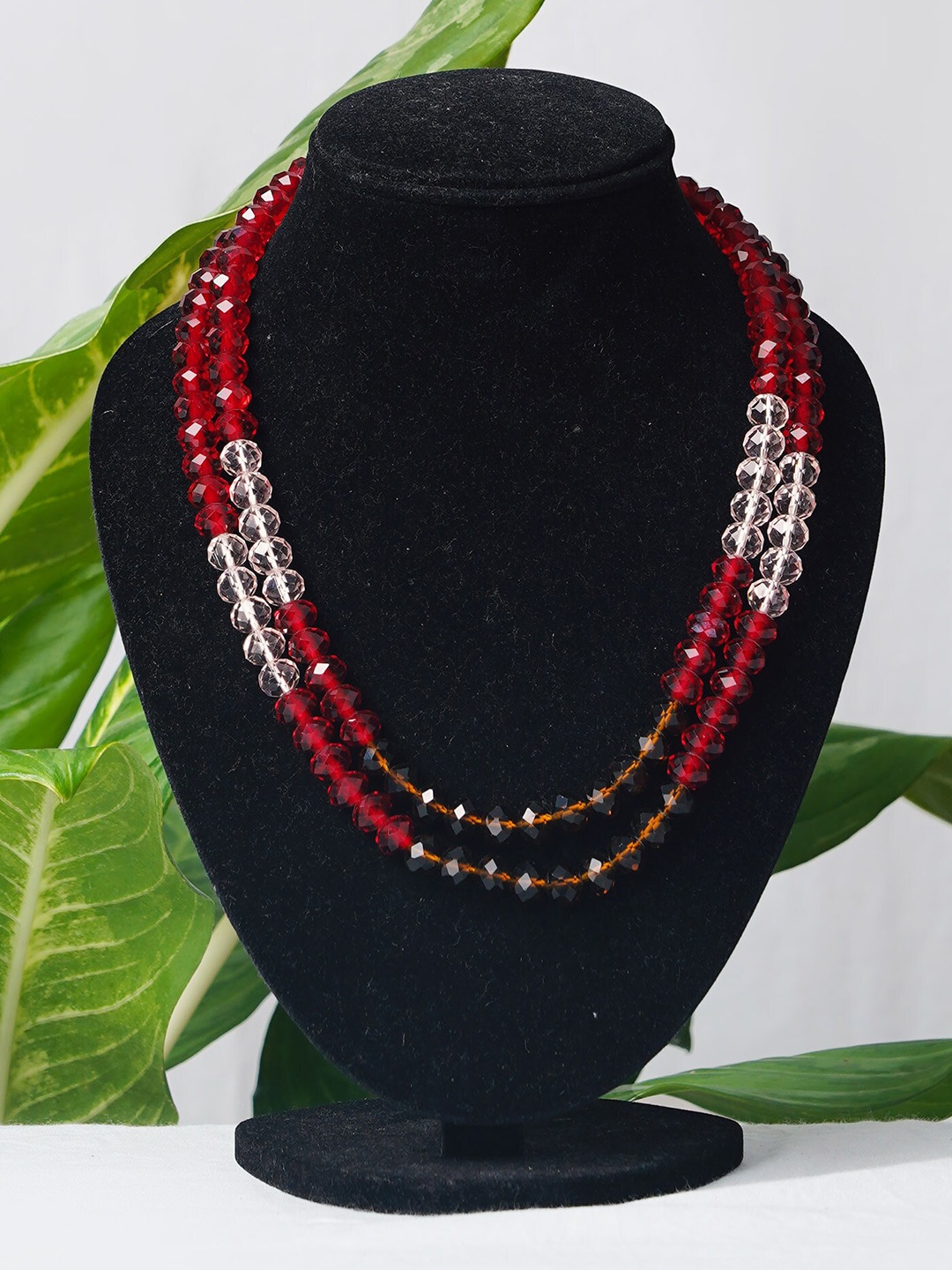 

Unnati Silks Multicoloured Layered Necklace, Multi