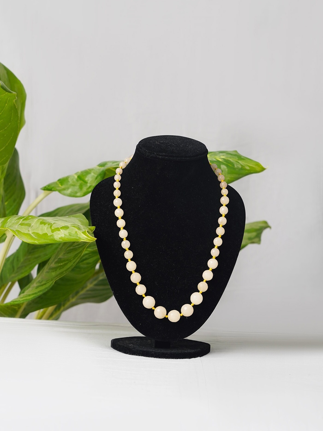 

Unnati Silks Cream-Coloured Necklace