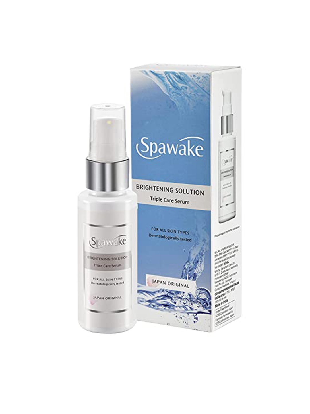 

Spawake Brightening Solution Triple Care Serum for All Skin Types - 50 ml, Blue