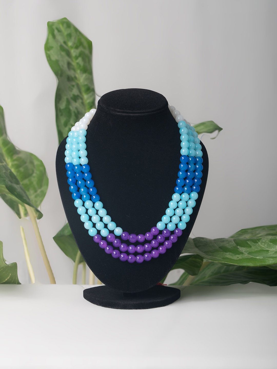 

Unnati Silks Multicoloured Layered Necklace, Multi
