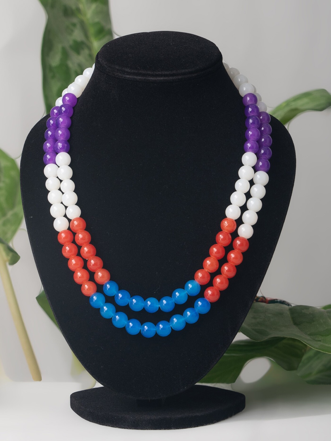 

Unnati Silks Multicoloured Layered Necklace, Multi