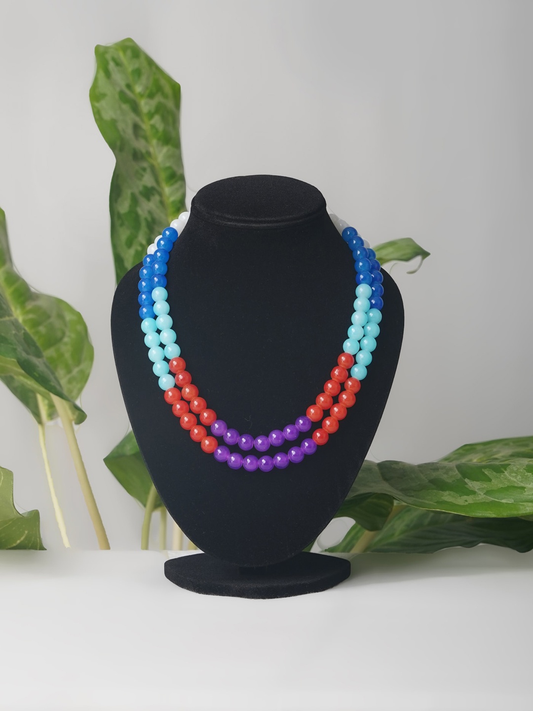 

Unnati Silks Multicoloured Layered Necklace, Multi