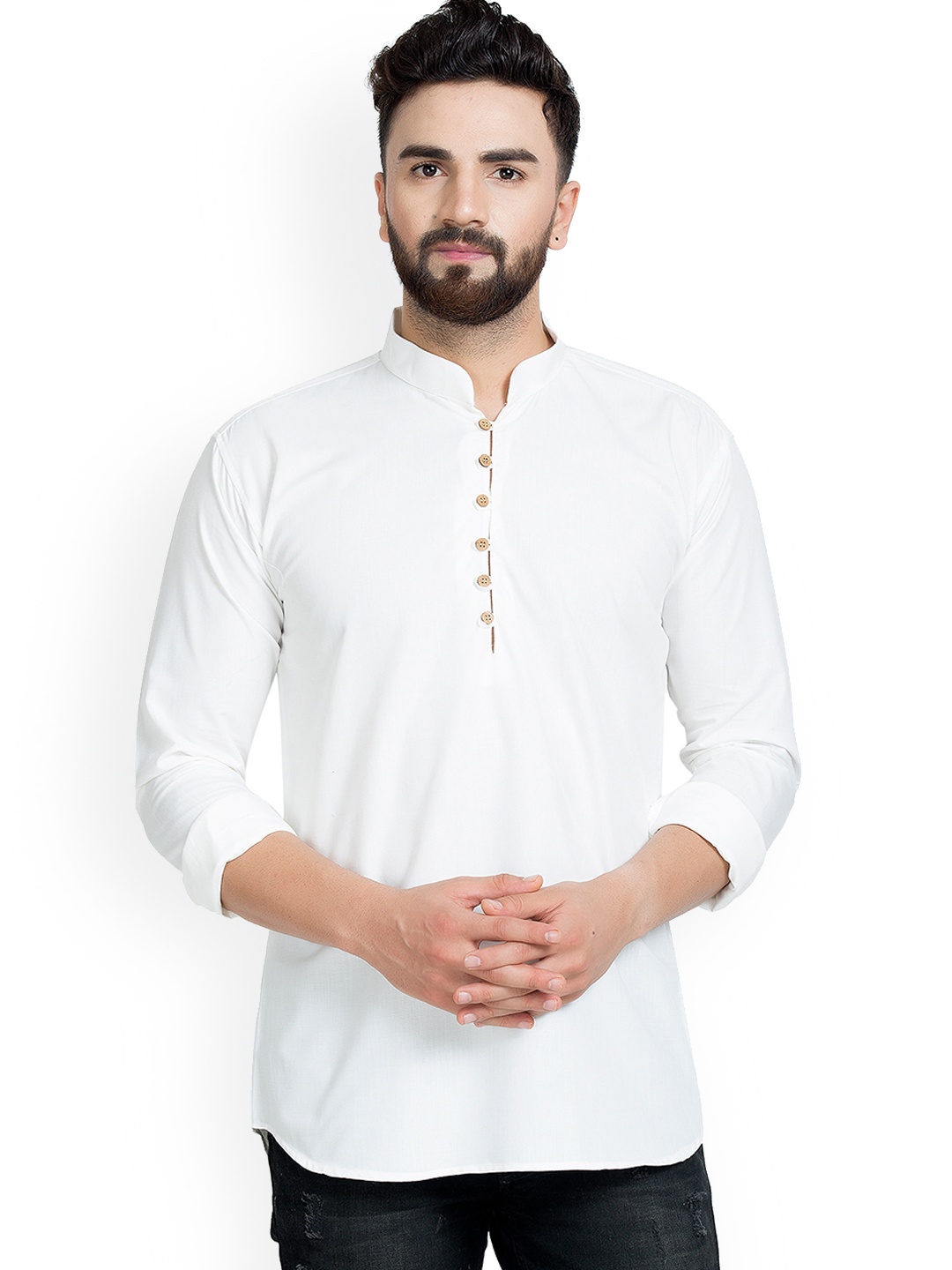 

Benstoke Men White Kurta