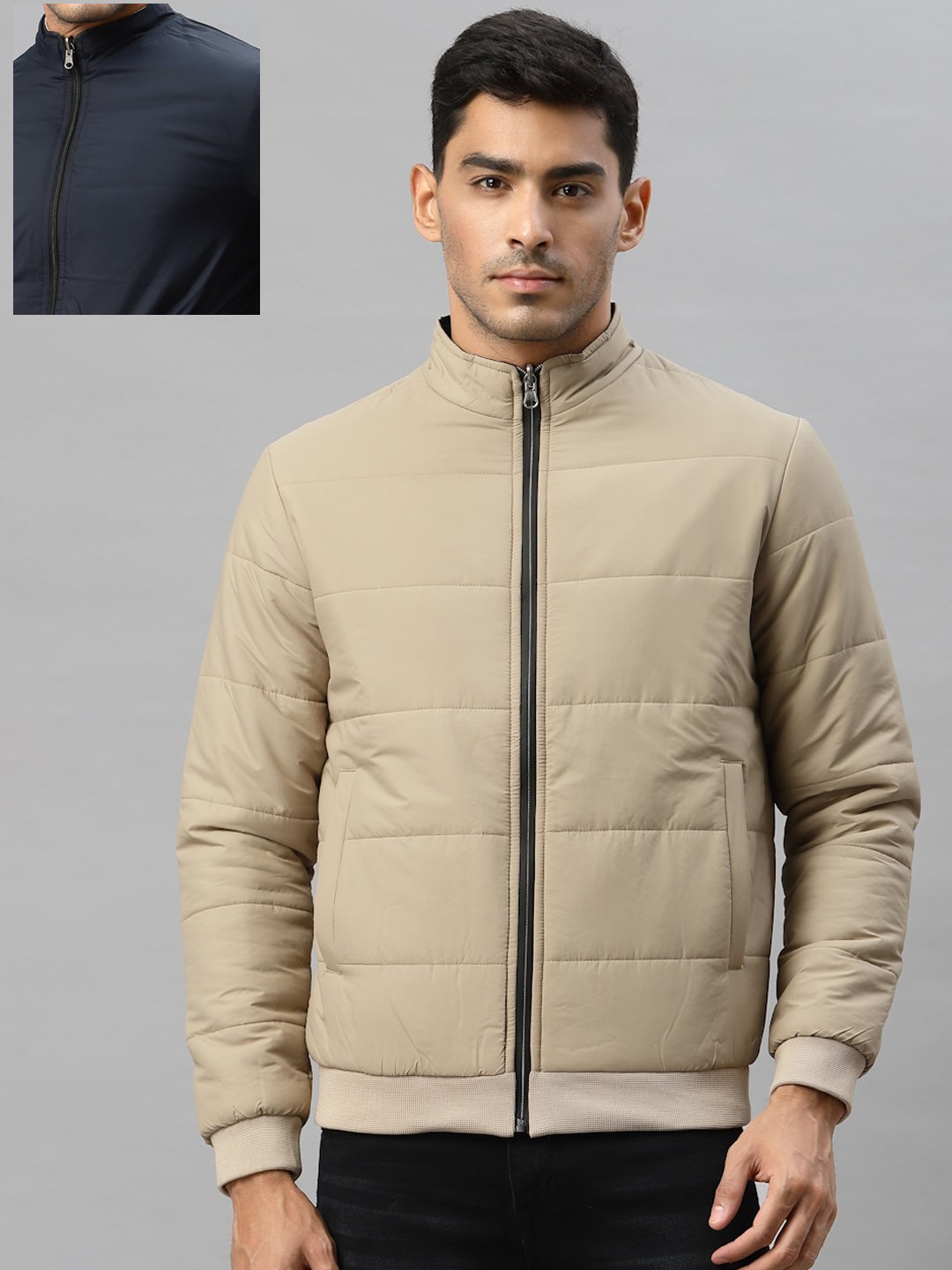 

Style Quotient Men Beige Reversible Padded Jacket