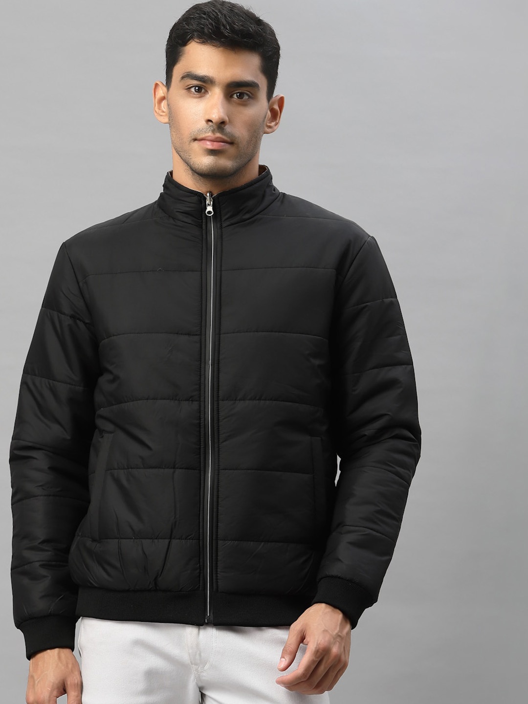 

Style Quotient Men Black Reversible Padded Jacket