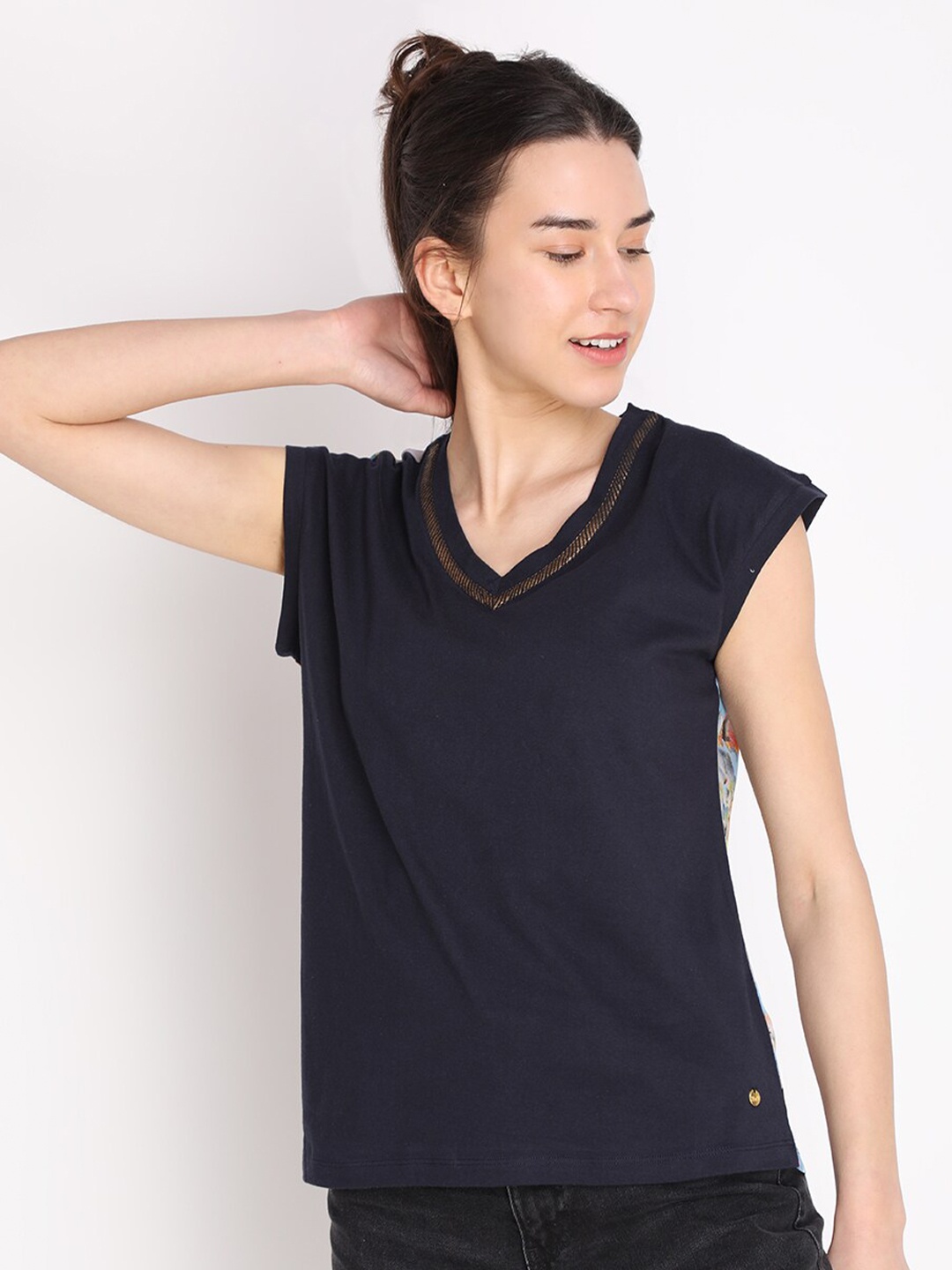 

HANG N HOLD Women Navy Blue Top