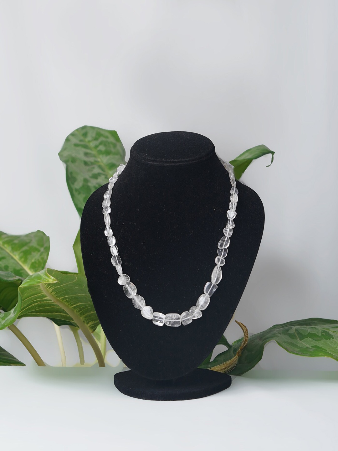

Unnati Silks White Tribal Necklace