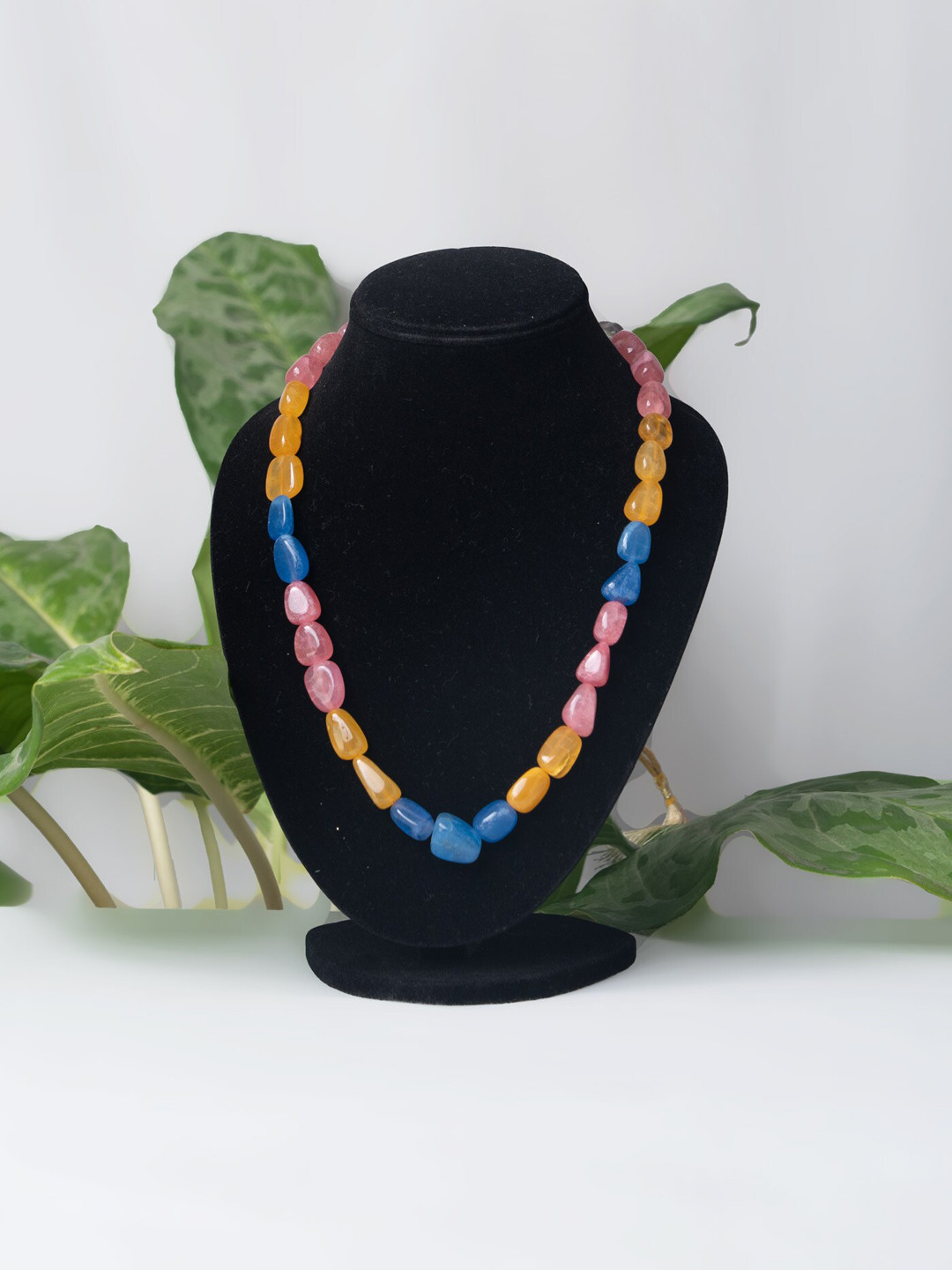

Unnati Silks Yellow & Pink Necklace