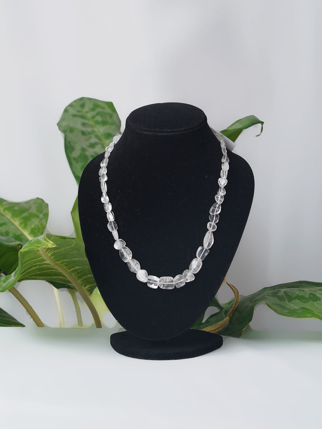 

Unnati Silks White Amravati Crystal Necklace