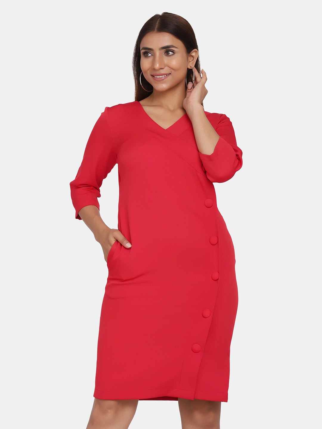 

PowerSutra Women Red Formal Sheath Dress