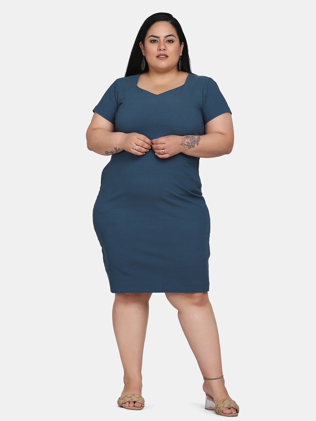 

PowerSutra Teal Sheath Dress