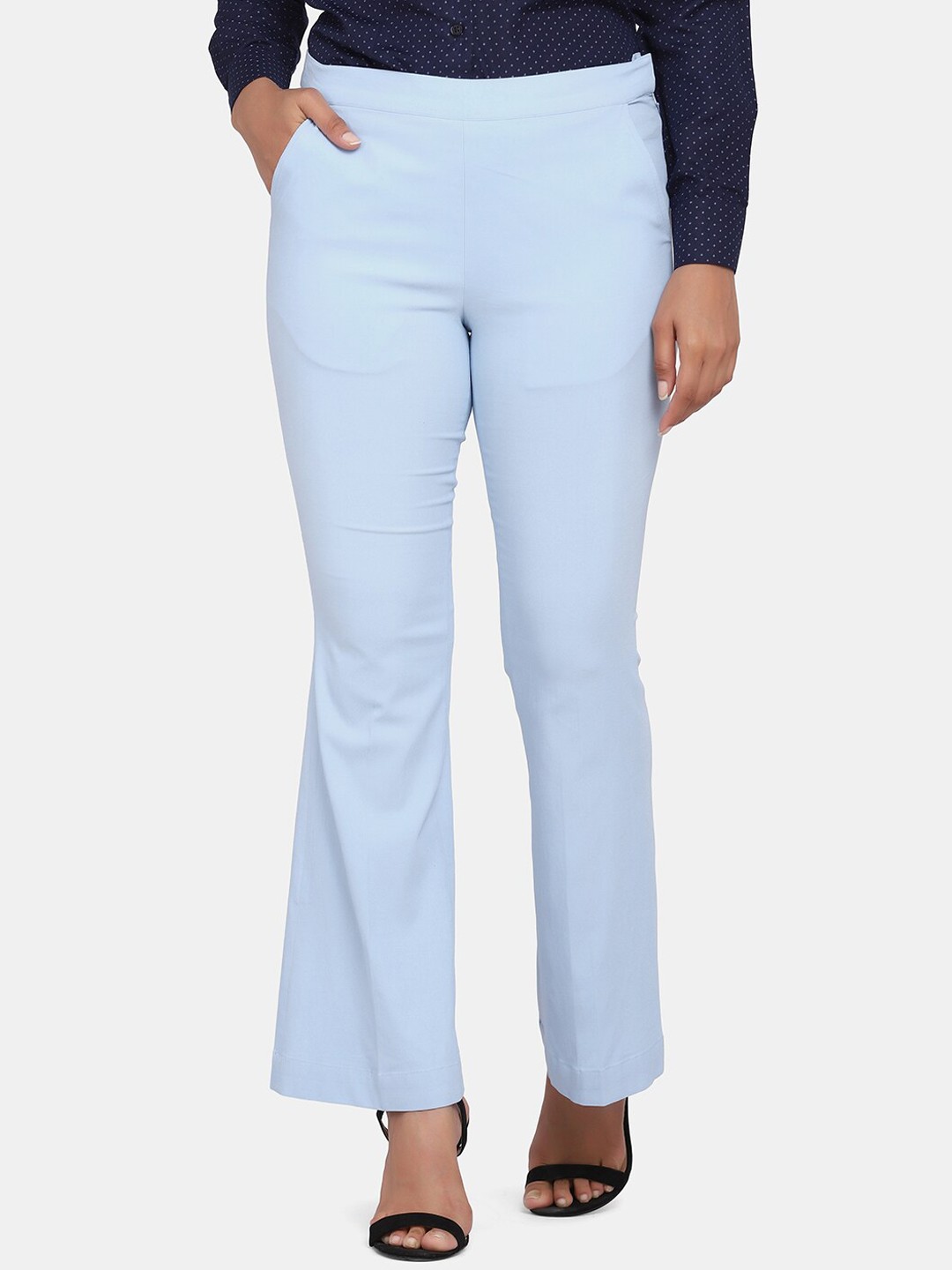 

PowerSutra Women Blue Slim Fit Trousers