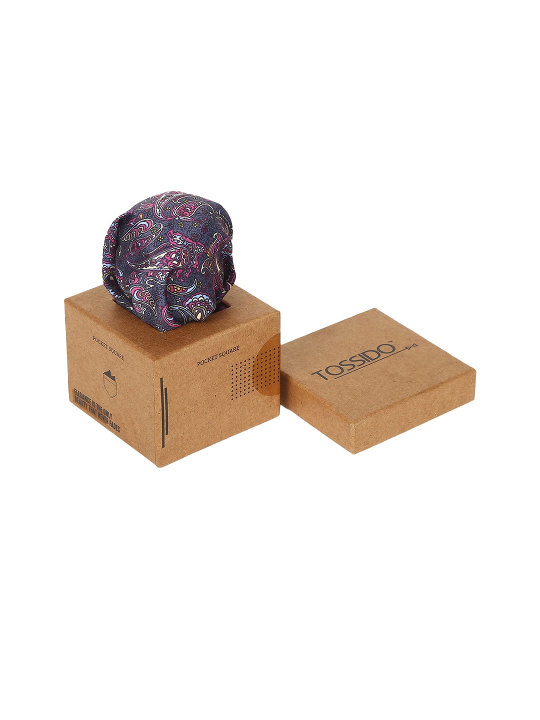 

Tossido Men Multi-Colored Printed Pocket Squares, Pink