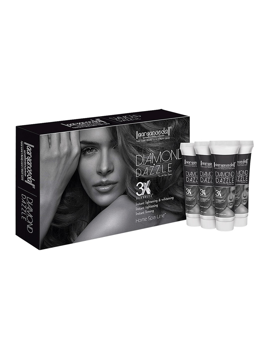 

Aryanveda Diamond Facial Spa Kit For Removing Dead Skin & Dark Spots - 55 g, Black