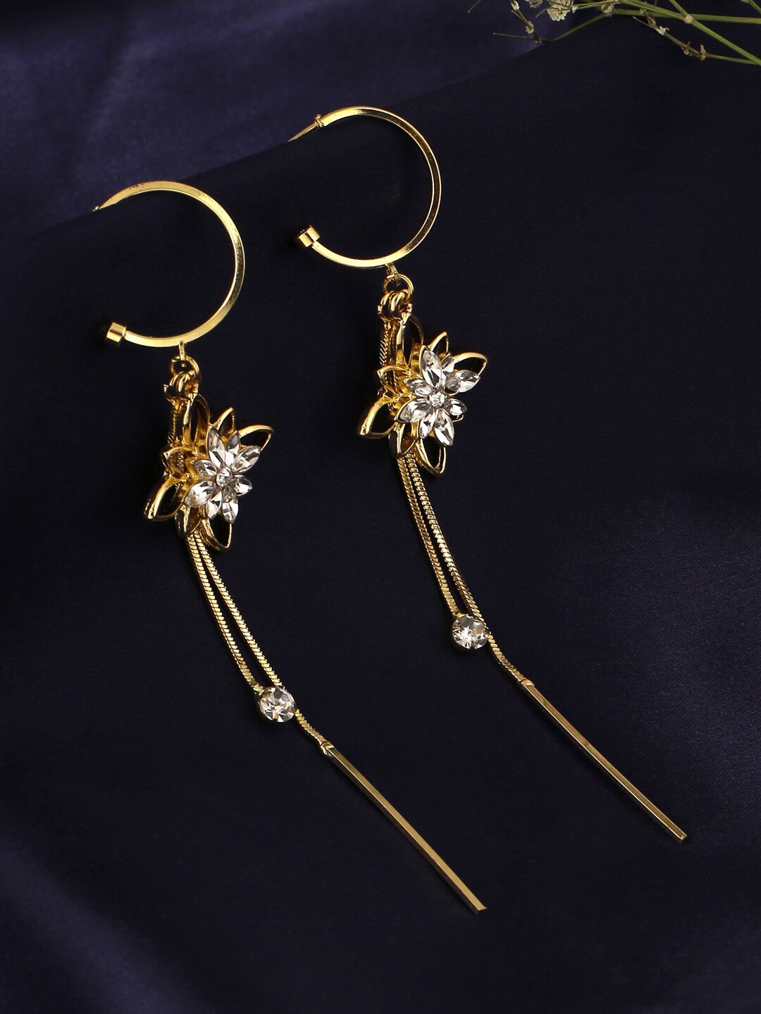 

Unwind by Yellow Chimes Women Gold-Toned Contemporary Drop Earrings