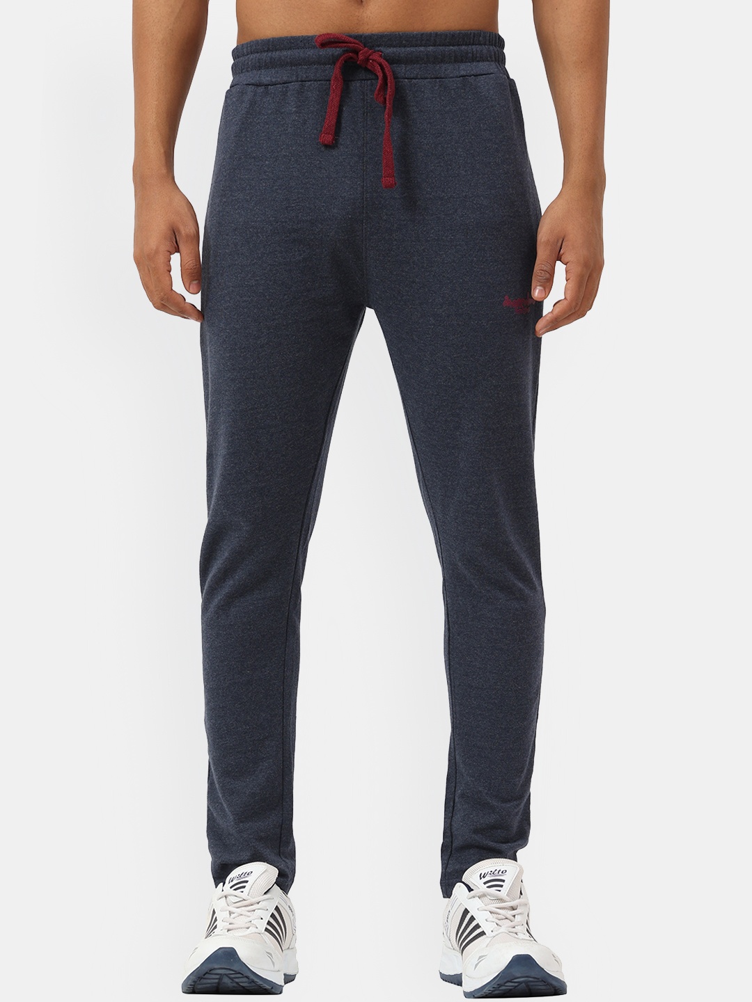 

Masculino Latino Plus Men Blue Solid Track Pants