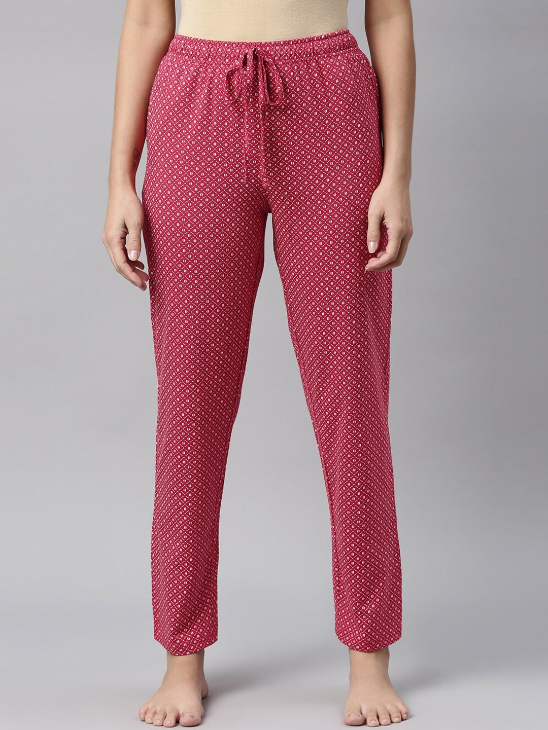 

Go Colors Women Red Printed Lounge Pants
