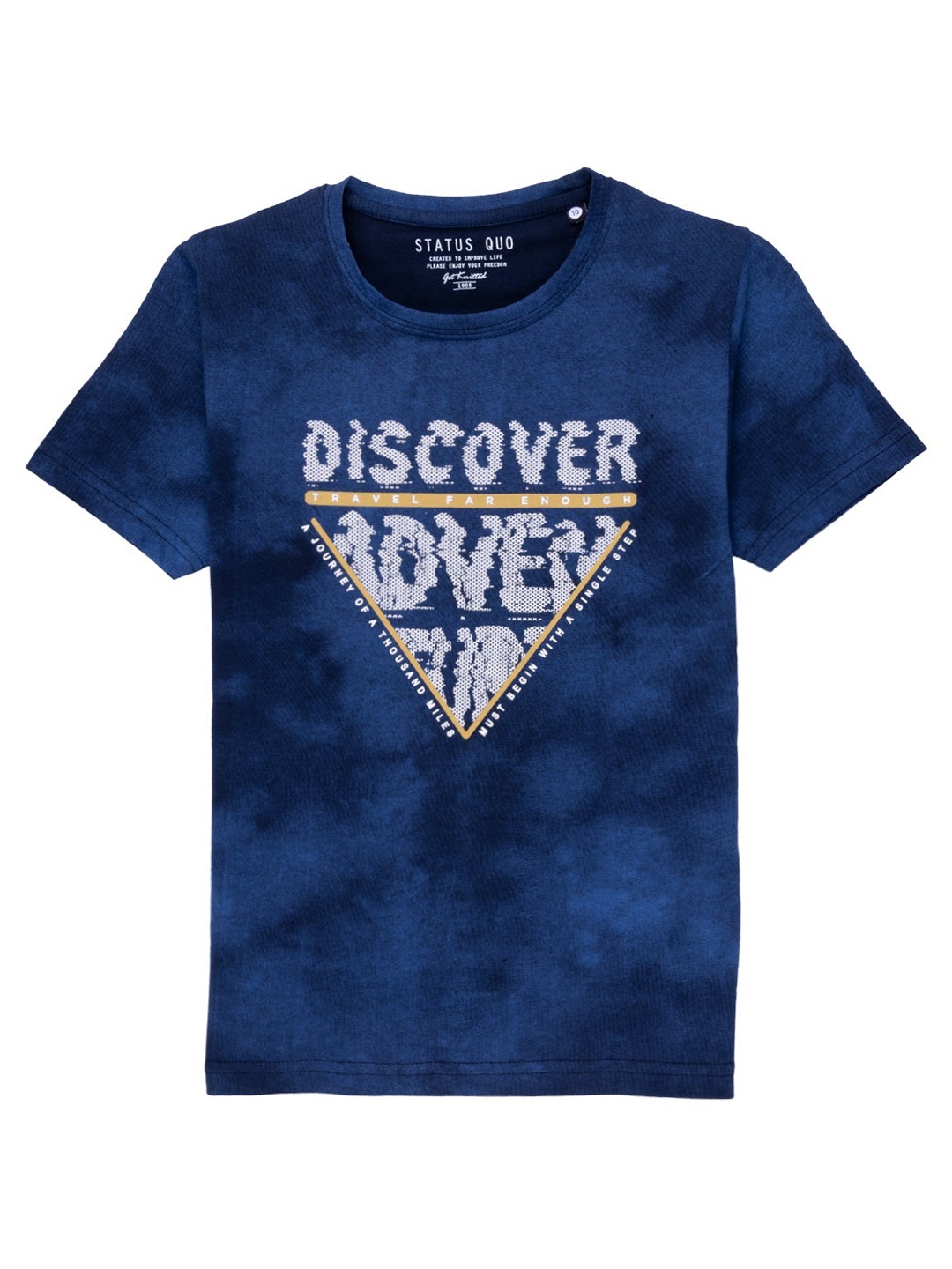 

Status Quo Boys Navy Blue Printed T-shirt