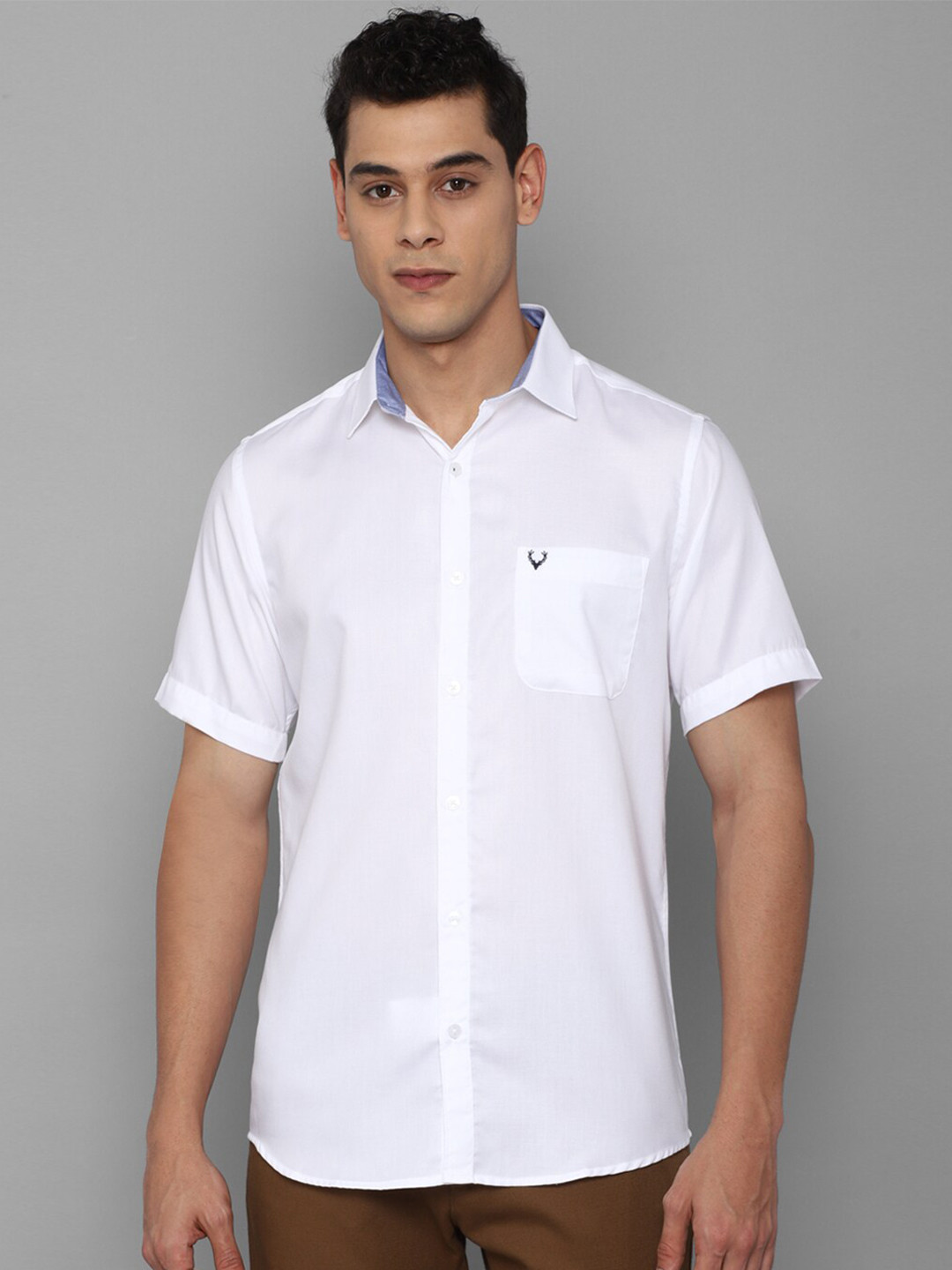 

Allen Solly Men White Slim Fit Casual Shirt
